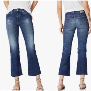 AG Adriano Goldschmied High Rise Crop Flare Jeans